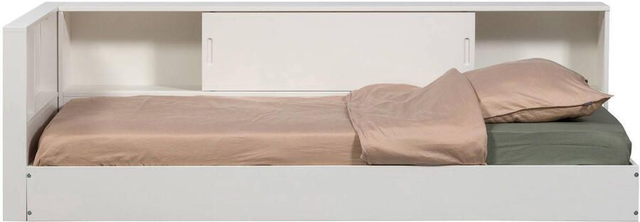 WOOOD Carter Hoekbed Links Rechts Grenenhout Wit 90x200 - Foto 2
