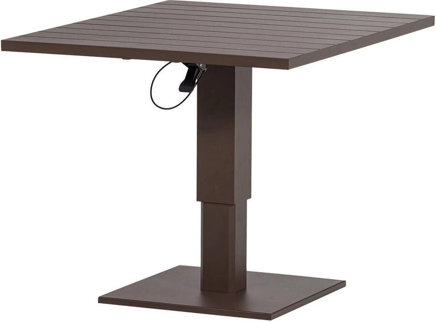 WOOOD hoogte verstelbare tuintafel (100x80x52 77 cm) Tesso