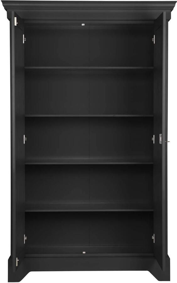 WOOOD Isabel Brocante Kast Grenen Zwart 191x118x47 - Foto 2
