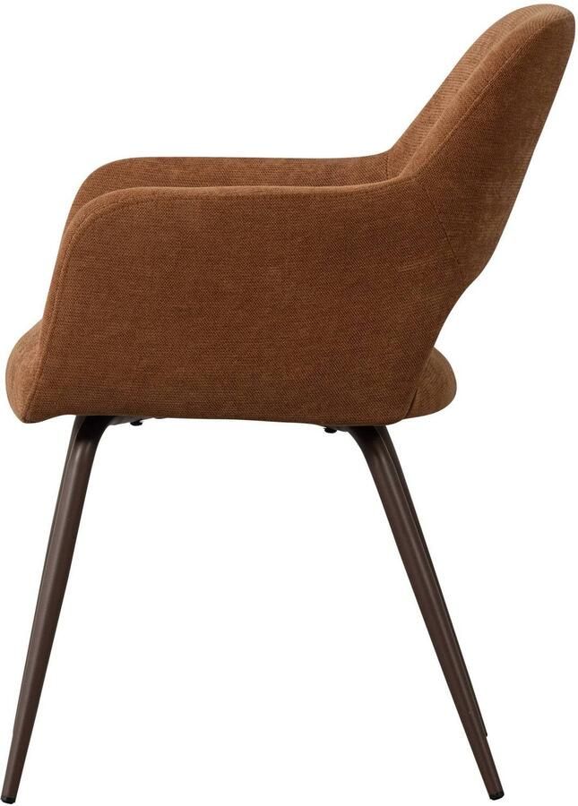 WOOOD Jenny Eetkamerstoelen Polyester Sage Set van 2 - Foto 2