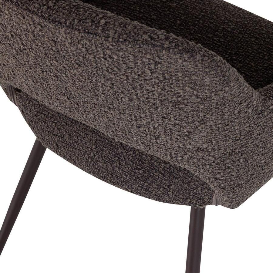 WOOOD Jenny eetkamerstoelen met armleuningen bruin (set van 2) - Foto 2