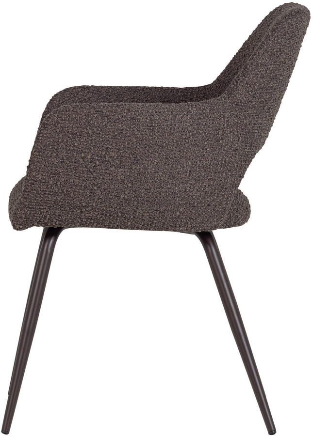 WOOOD Jenny eetkamerstoelen met armleuningen bruin (set van 2) - Foto 2