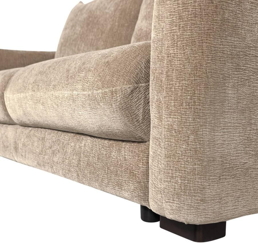 WOOOD Jonne 3-Zits Slaapbank Chennile Naturel 92x233x105