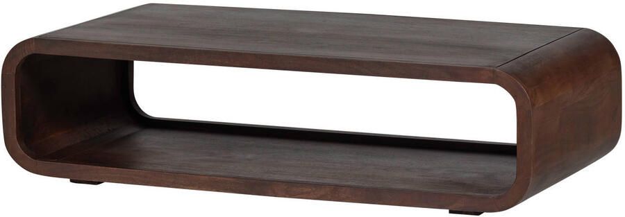 WOOOD Kinu Salontafel Mangohout Donkerbruin 32x120x60 cm