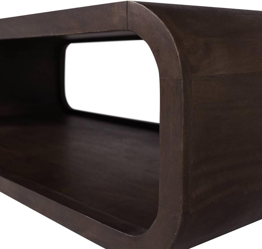 WOOOD Kinu Salontafel Mangohout Donkerbruin 32x120x60 cm - Foto 3