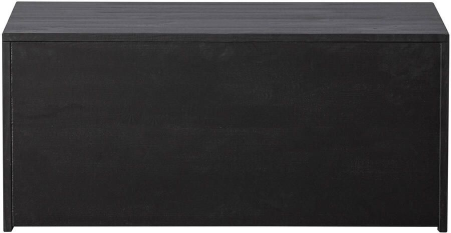 WOOOD Kistbank New Gravure bunkbank met grafische reliëfdeuren op wielen breedte 88 cm - Foto 3