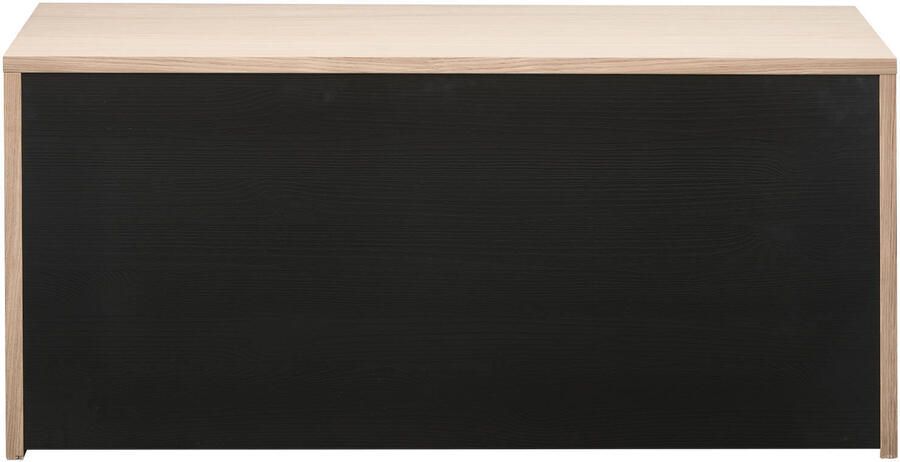 WOOOD Kistbank New Gravure bunkbank met grafische reliëfdeuren op wielen breedte 88 cm - Foto 4