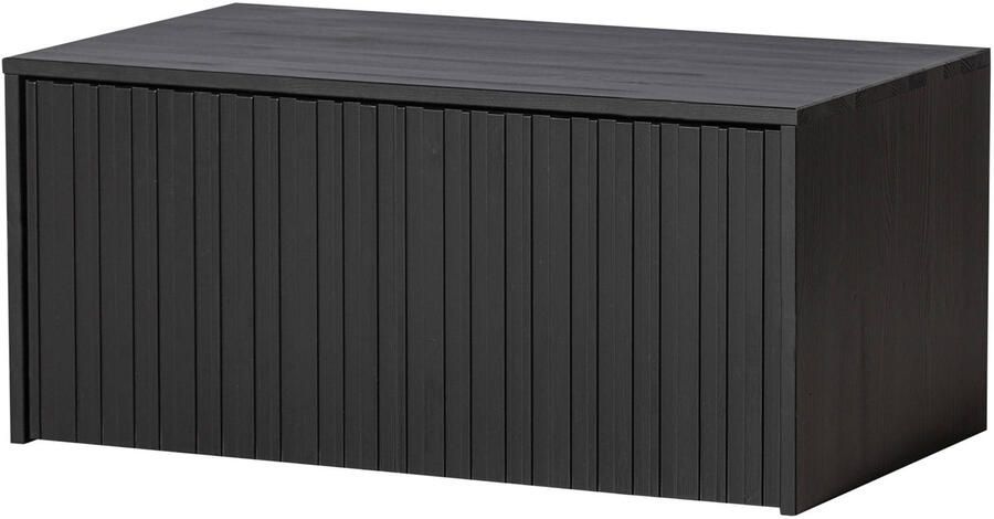 WOOOD Kistbank New Gravure bunkbank met grafische reliëfdeuren op wielen breedte 88 cm - Foto 4