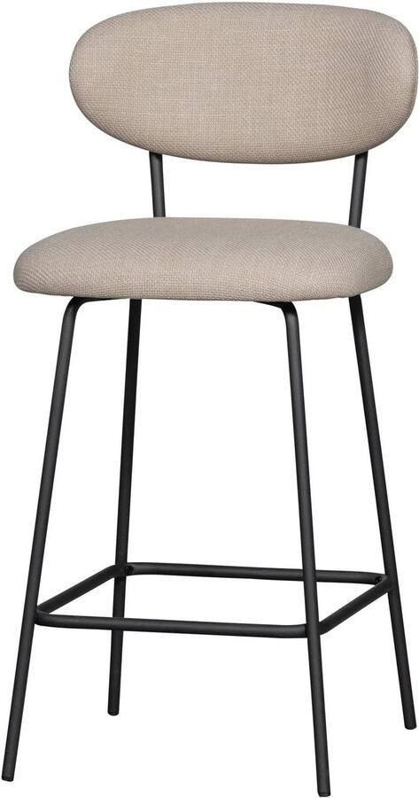 WOOOD Kjeld Barstoelen Polyester Naturel Set van 2 - Foto 2