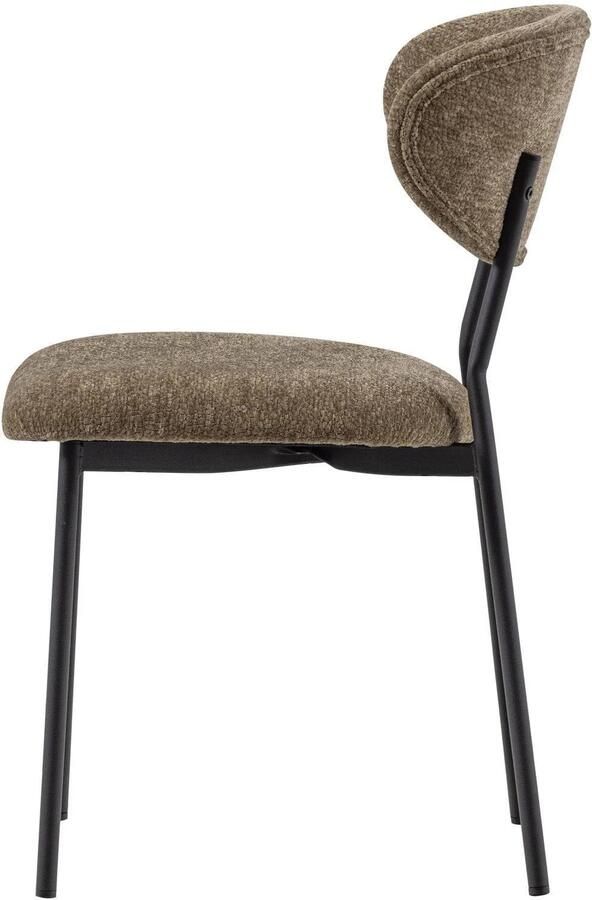 WOOOD Kjeld Eetkamerstoelen Polyester Naturel Set van 2 - Foto 3