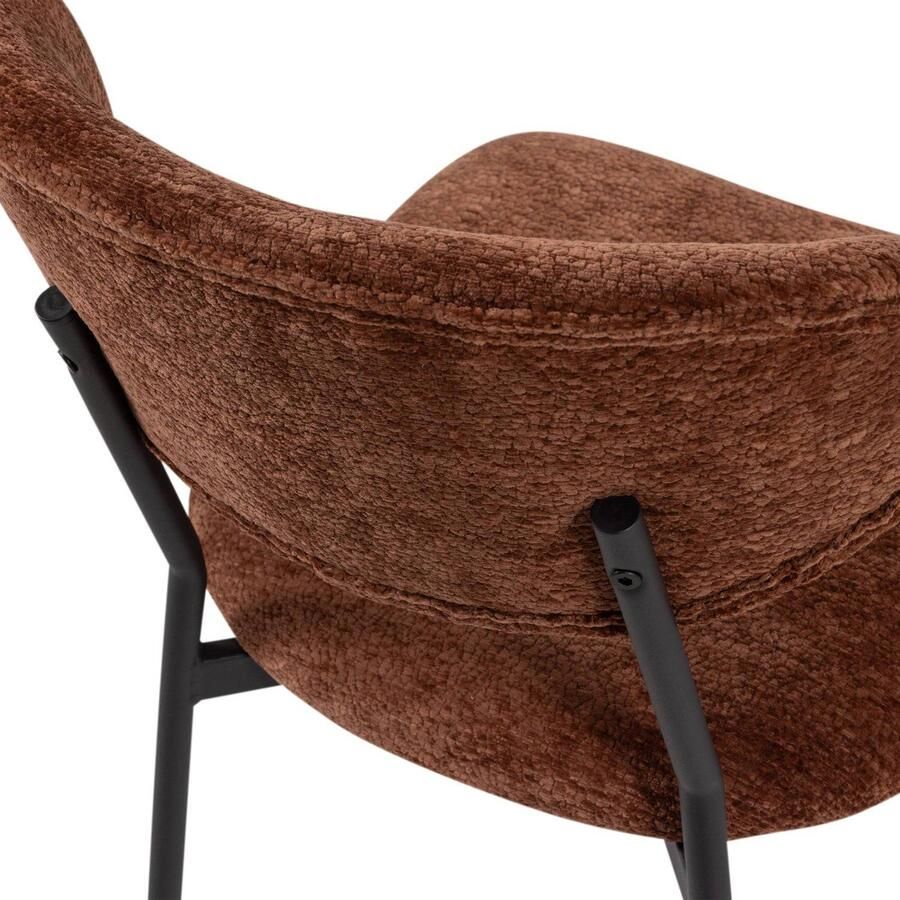 WOOOD Kjeld Eetkamerstoelen Polyester Naturel Set van 2 - Foto 2