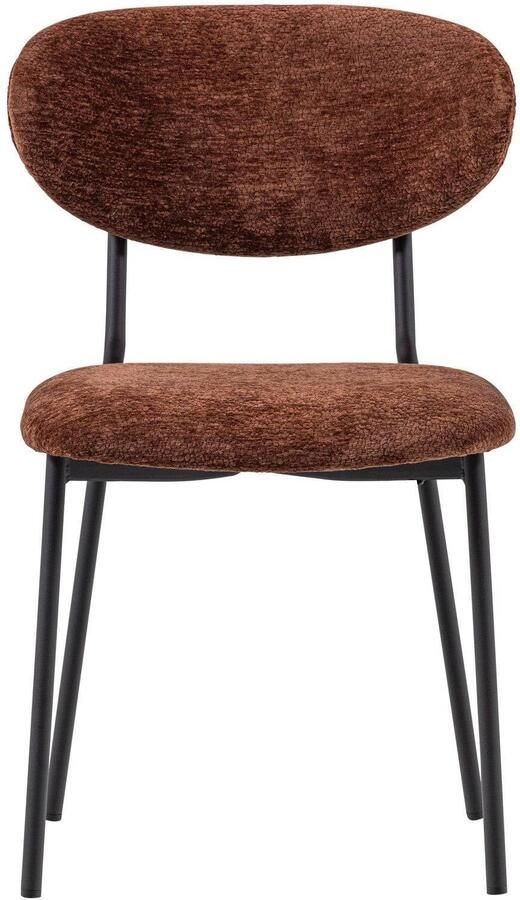 WOOOD Kjeld Eetkamerstoelen Polyester Naturel Set van 2 - Foto 3
