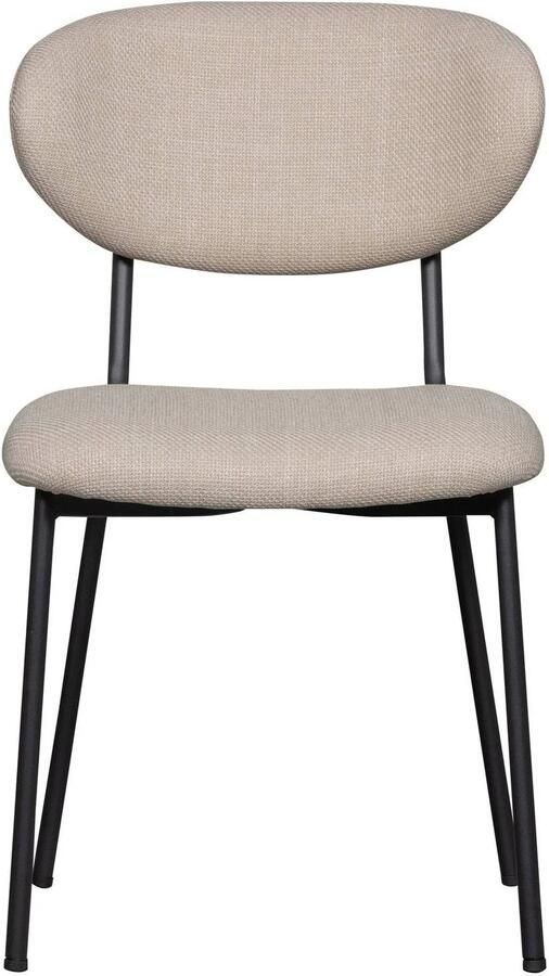 WOOOD Kjeld Eetkamerstoelen Polyester Naturel Set van 2 - Foto 3