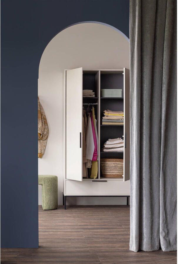 WOOOD 2-deurs kast Adam Grenen (fsc) Dust 200x100x53 cm - Foto 2