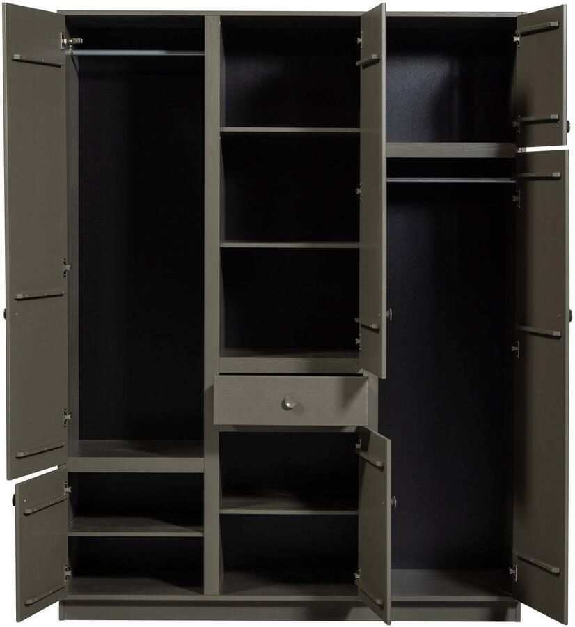 WOOOD kledingkast breed 160 cm Alfie Grenen (fsc) Forest