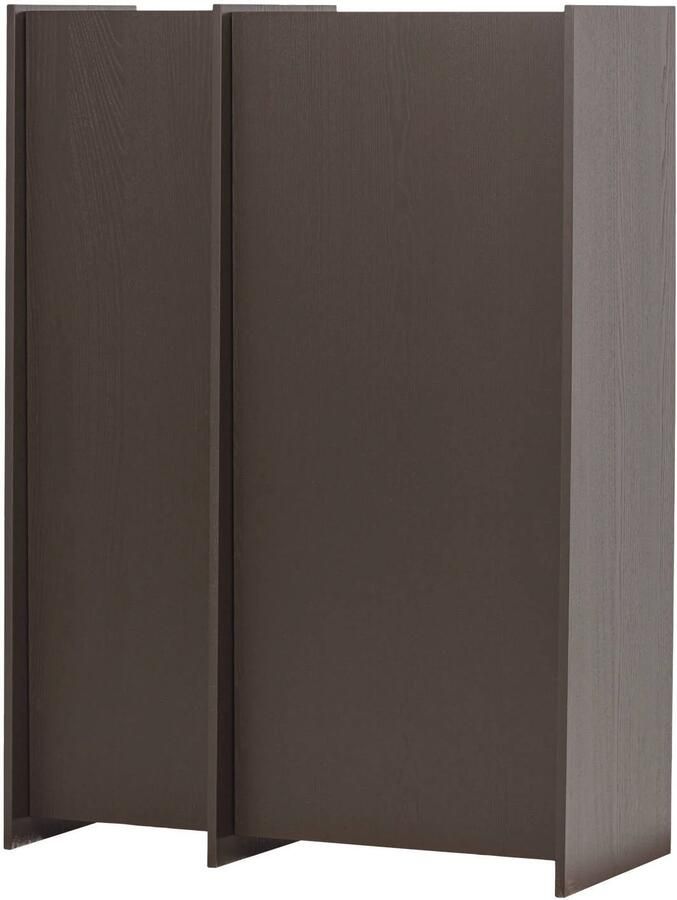 WOOOD Brock 2-Deurs Kast Essen Fineer Middenbruin 140x102x44