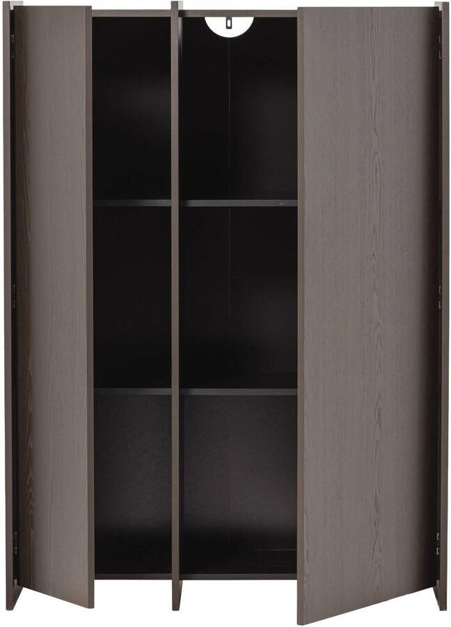 WOOOD Brock 2-Deurs Kast Essen Fineer Middenbruin 140x102x44 - Foto 3