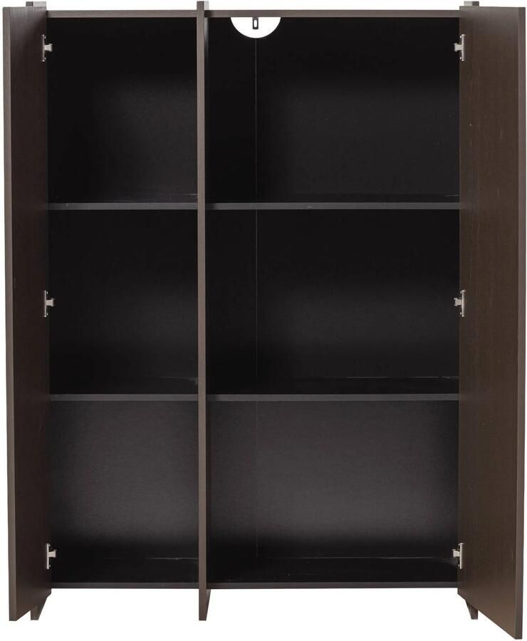 WOOOD Brock 2-Deurs Kast Essen Fineer Middenbruin 140x102x44 - Foto 2