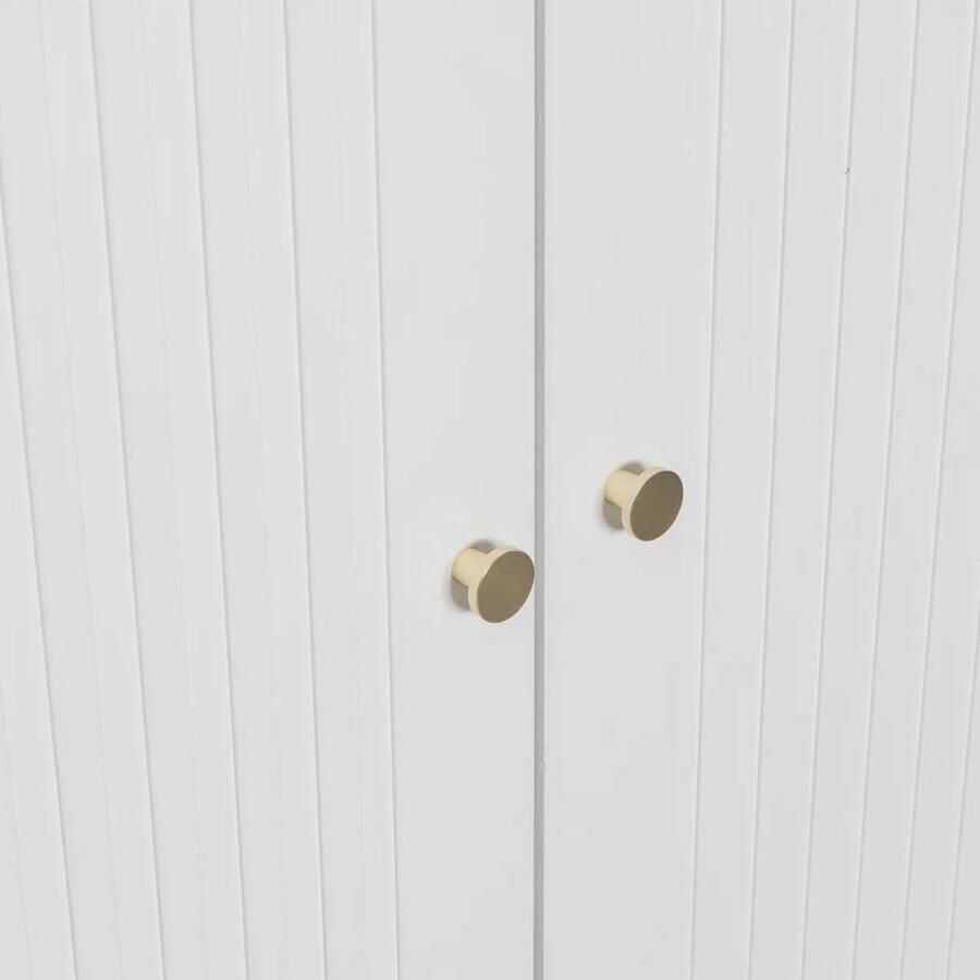 WOOOD Garderobekast Sipke – Grenen – Wit – 210x110x55 - Foto 2