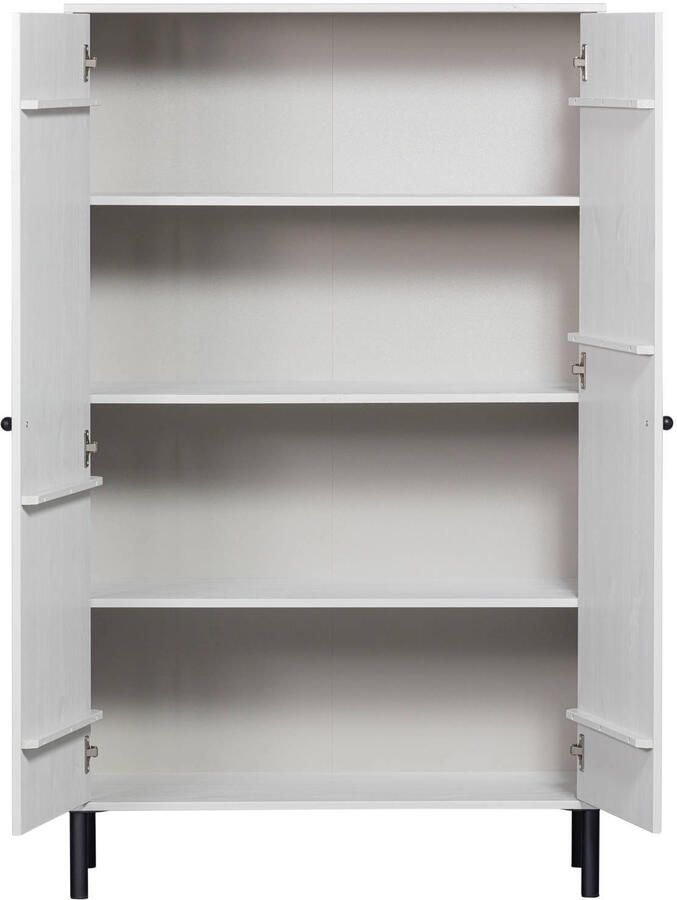 WOOOD Xina Lage Kast Grenen Wolkengrijs 149x90x40 - Foto 2