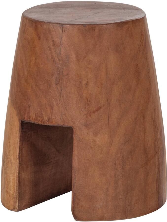WOOOD Viri Kruk Hout Naturel 25x22x22