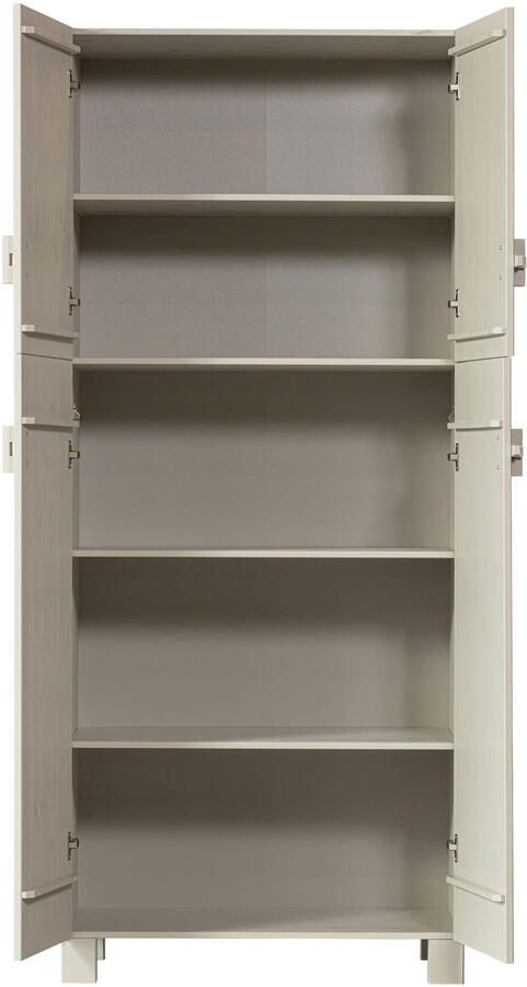 WOOOD Basiclabel Mees Optiepakket Garderobekast Grenen Dust 210x90x55