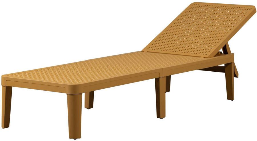 Woood Jinte Ligbed Tuin Kunststof Geel 29x55x191 - Foto 3