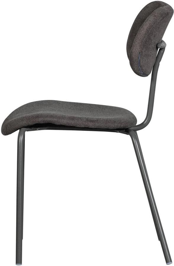 WOOOD Link Eetkamerstoelen Polyester Bruin Grijs Set van 2 - Foto 2