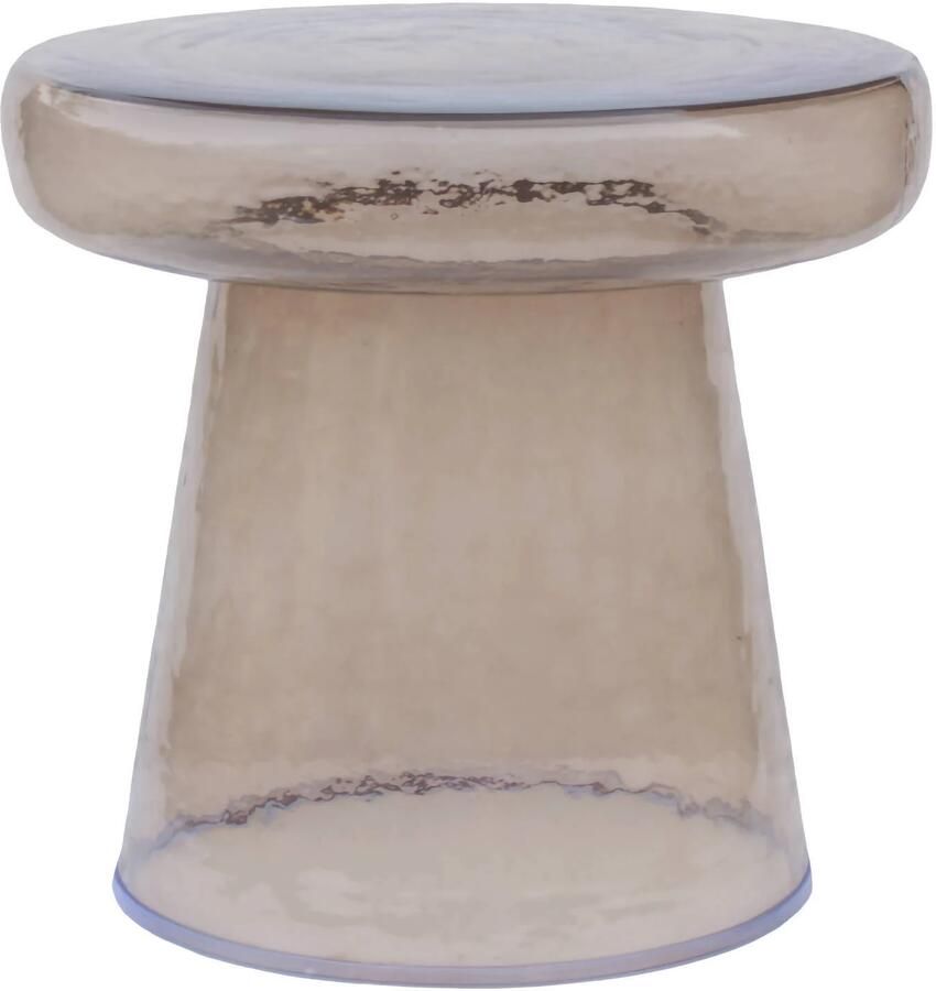 WOOOD Loma Bijzettafel Glas Bruin 38x40x40