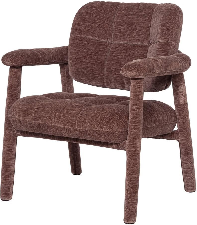 WOOOD Loom fauteuil oudroze