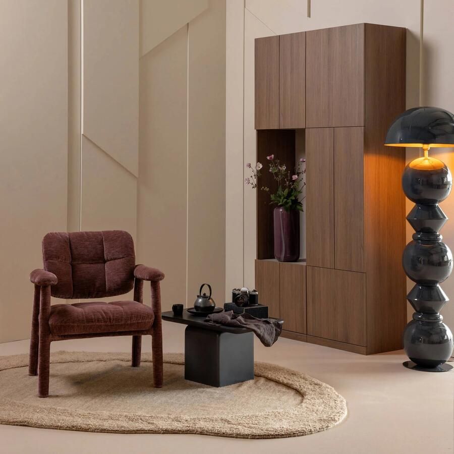 WOOOD Loom fauteuil oudroze - Foto 2