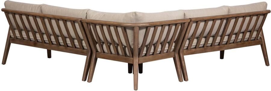 Woood Biam Loungeset Acacia Hout Naturel 67x227x227 - Foto 3