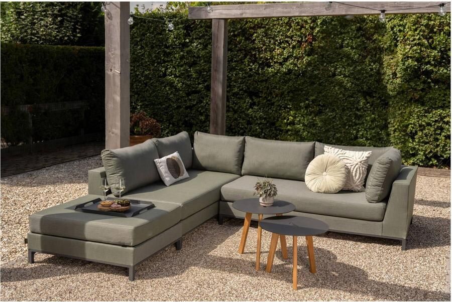 Exotan Loungeset Buiten Capri Aluminium Groen 60x246x262 - Foto 2