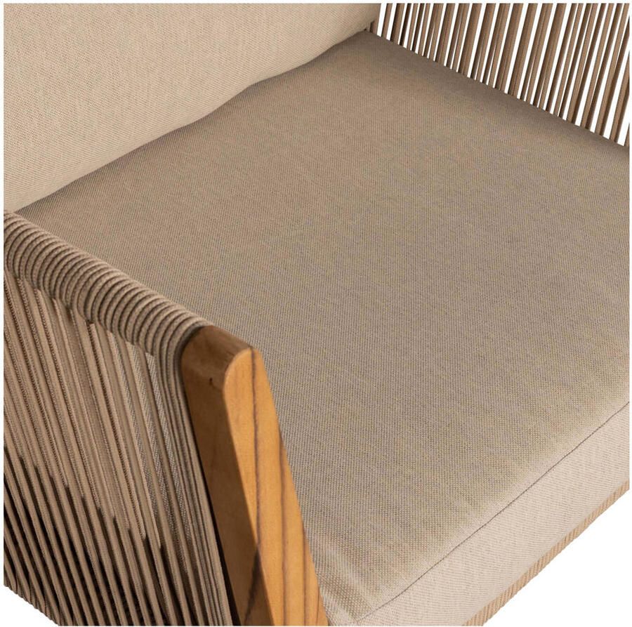 Exotan WOOOD San Remo Loungestoelen Teak Zand 70x88x96 - Foto 2