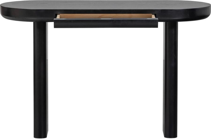 WOOOD Exclusive Bureau Sidetable Mael Met 1 lade 120 x 50cm Zwart - Foto 4