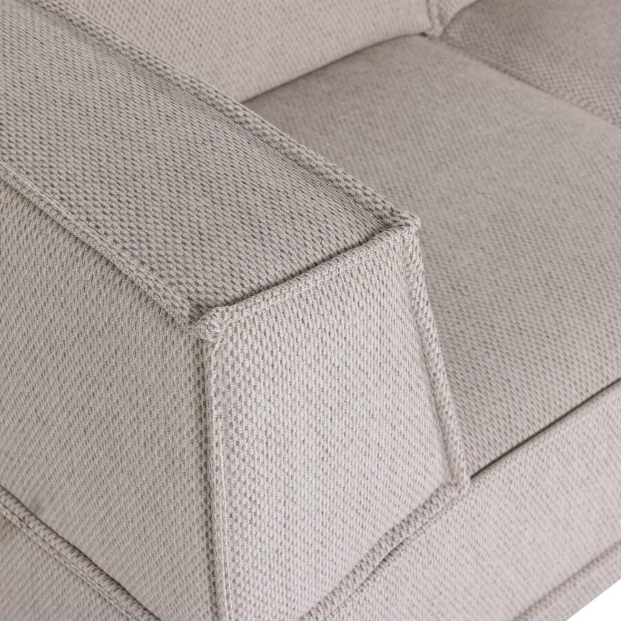 WOOOD Manu Chaise Longue Bank Grove Chenille Naturel 73x286x160 - Foto 2