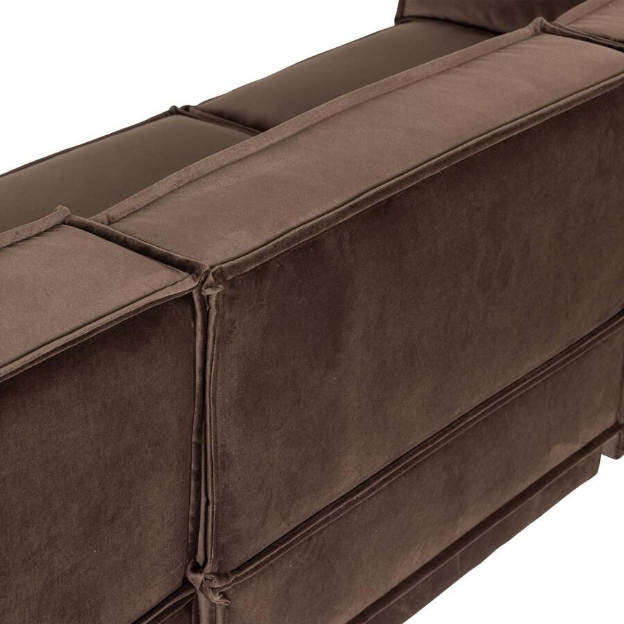 WOOOD Manu Chaise Longue Bank Grove Chenille Naturel 73x286x160 - Foto 2