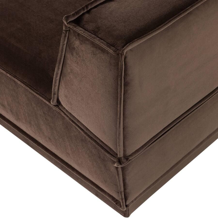 WOOOD Manu Chaise Longue Bank Grove Chenille Naturel 73x286x160 - Foto 2