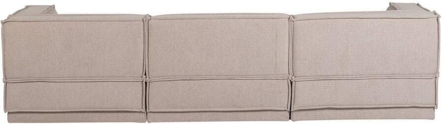 WOOOD Manu Chaise Longue Bank Grove Chenille Naturel 73x286x160 - Foto 3