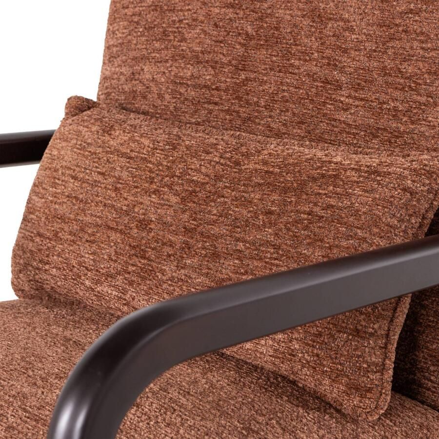 WOOOD Mark Fauteuil Chenille Bruin 75x67x82 cm - Foto 2