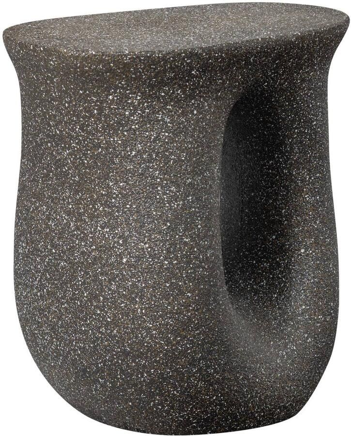 WOOOD Mason Bijzettafel Met Spikkels Magnesium Zwart 45x42x33 cm - Foto 4