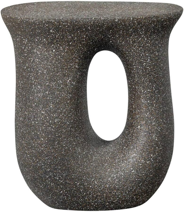 WOOOD Mason Bijzettafel Met Spikkels Magnesium Zwart 45x42x33 Moson - Foto 2