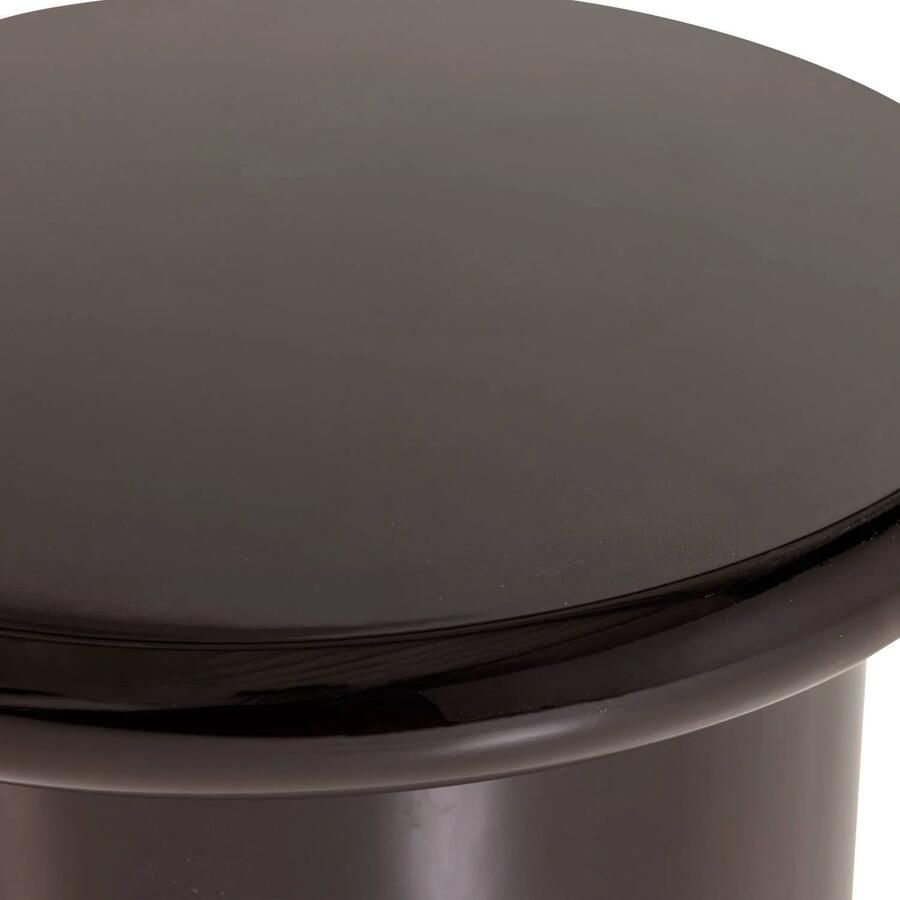 WOOOD Mavon Bijzettafel MDF Hoogglans Donkerbruin 45x40x40 - Foto 2