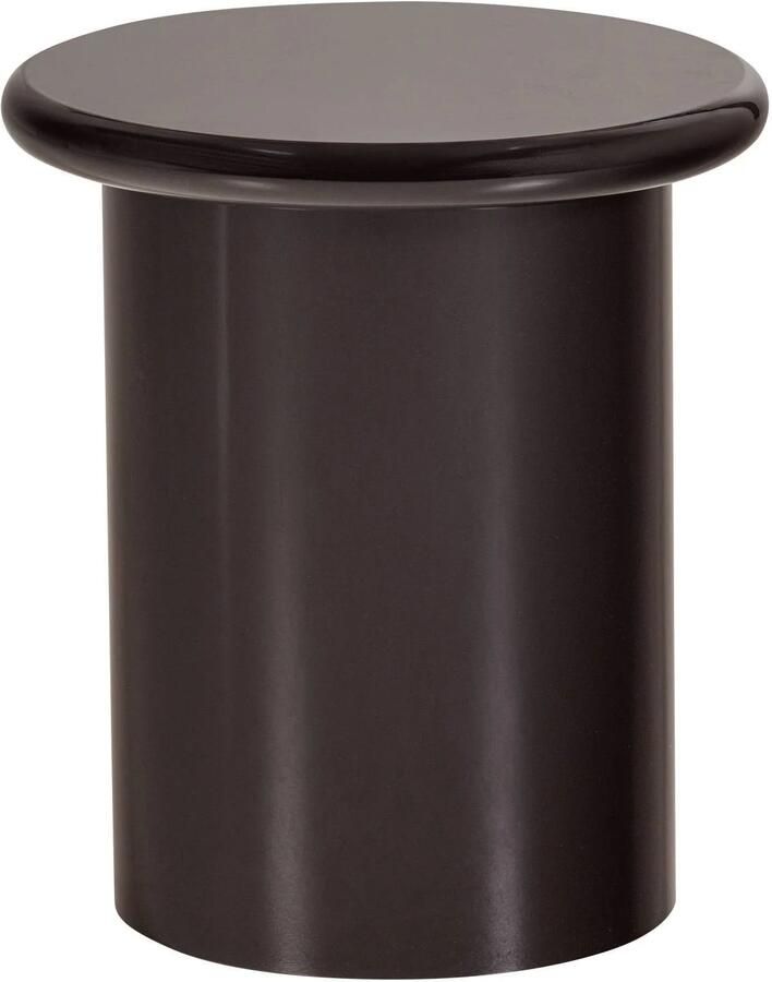 WOOOD Mavon Bijzettafel MDF Hoogglans Donkerbruin 45x40x40