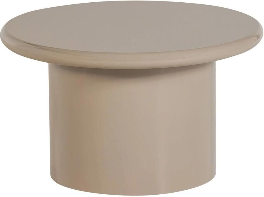 WOOOD Mavon Bijzettafel MDF Hoogglans Zand 35x60x60