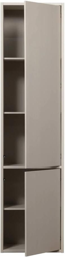 WOOOD Meggy Smalle Opbergkast Grenen hout Dust Grijs 215x55x40 - Foto 3