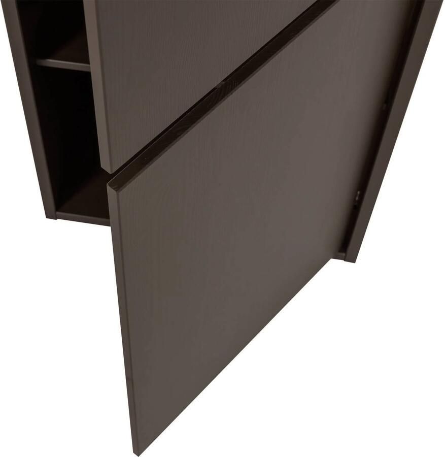 WOOOD Meggy Smalle Opbergkast Grenen hout Middenbruin 215x55x40 - Foto 3