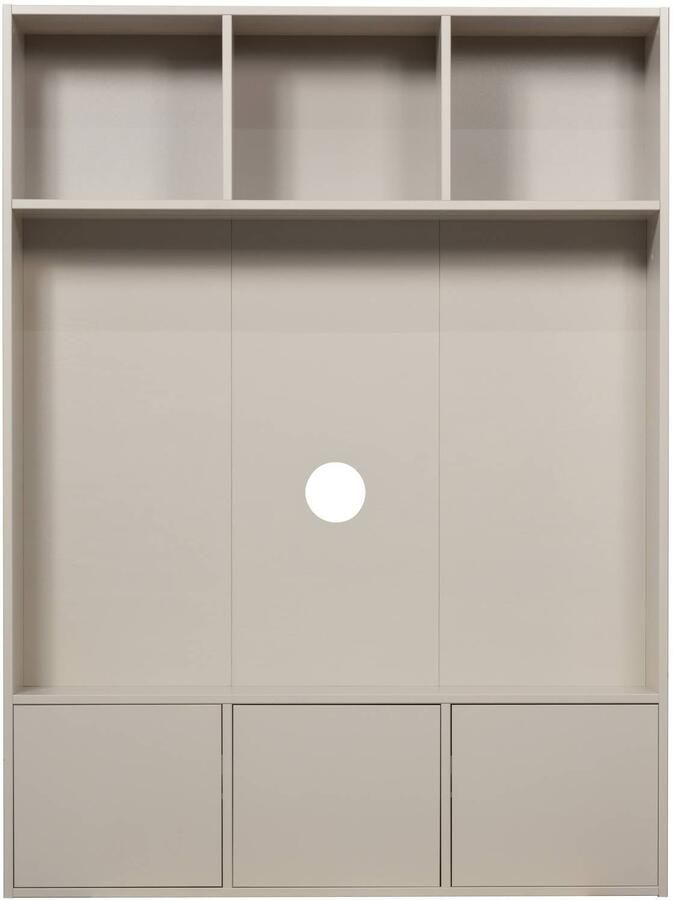 WOOOD Meggy Tv Opbergkast Grenen hout Dust Grijs 215x160x40 - Foto 3