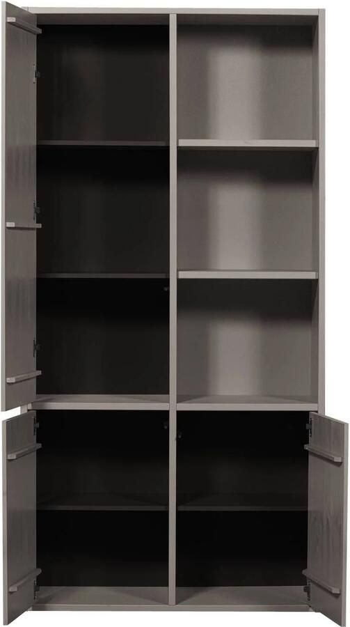 WOOOD Merel opbergkast Grenen Bordeauxrood 100x200x44 cm