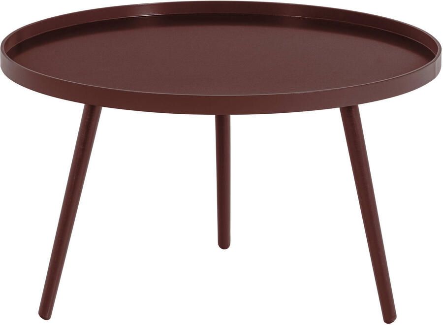 WOOOD Mesa houten bijzettafel rood - Foto 3
